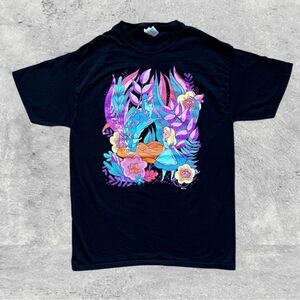 Alice And Wonderland Disney Y2K Fruit Of The Loom T-Shirt (M fits S) Whimsigoth